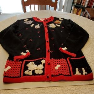 ladies puppy sweater